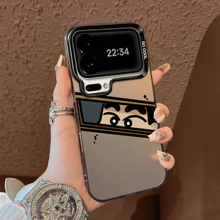 适用于小米17promax手机壳简约偷看小新彩银高级感12spro外全包11个性创意新款男女生13pro套14/15ultra至尊