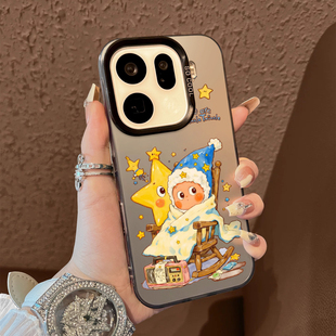 全包x6 男女款 x5防摔保护套简约findx8 x7ultra至尊版 适用于OPPOFindx9pro手机壳躺椅星星人支架彩银新品