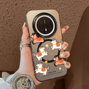 30epro防摔男女款 套新品 保护套70air 宝马年支架60简约50系列磁吸彩银40 适用于华为mate80promax手机壳星元