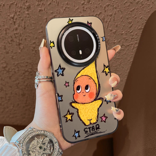 保护套mate70air 30epro防摔男女款 适用于华为mate80promax手机壳黄粉蓝星人支架60简约50e系列彩银40 套新品