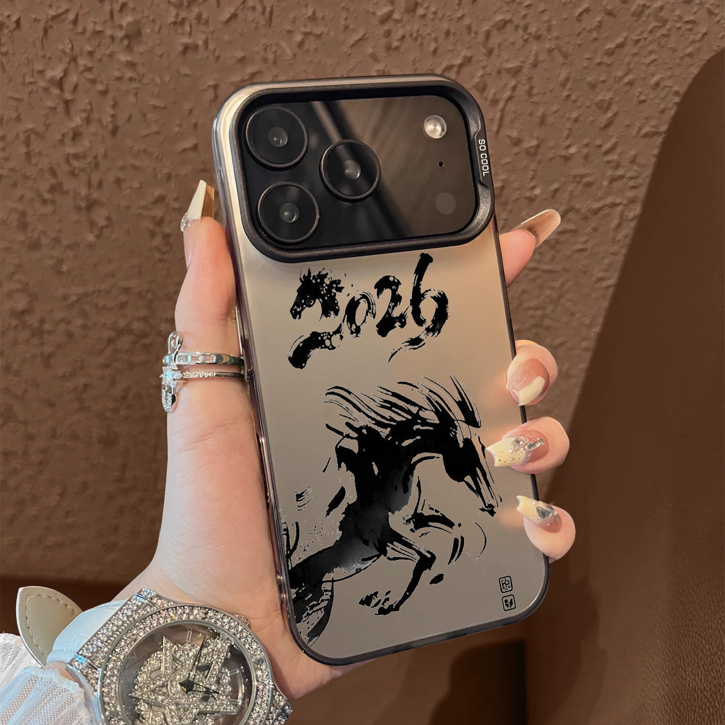 适用于苹果17promax手机壳水墨马年16e支架高级感15/13彩银12套新品xr防摔xs男女款17air保护套iPhone14,3C数码配件,手机保护套/壳,淘宝优惠券,粉丝福利购,淘宝优惠卷