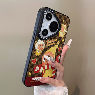 适用于华为pura80pro p50e套防摔男女生p70ultra 手机壳星星人铃铛p80plus十刀锋小羊皮支架p60简约p40新款