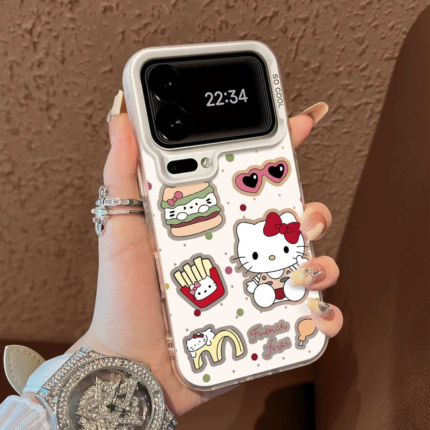 适用于小米17promax手机壳简约粉爱心眼镜白猫彩银高级感12spro外全包11个性创意新款男女13套14/15ultra至尊