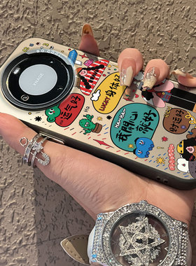 适用于realme真我GT6手机壳爱笑的女孩财运好彩银新品5Pro男女款全包12proplus防摔高级感保护套简约真我11+