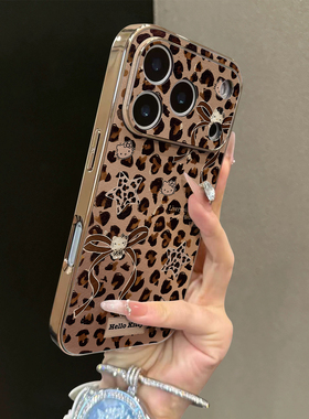 适用于苹果17promax手机壳JD棕爱心星猫16e大视窗iphone12/13套全包17air支架15新款防摔男女外14plus