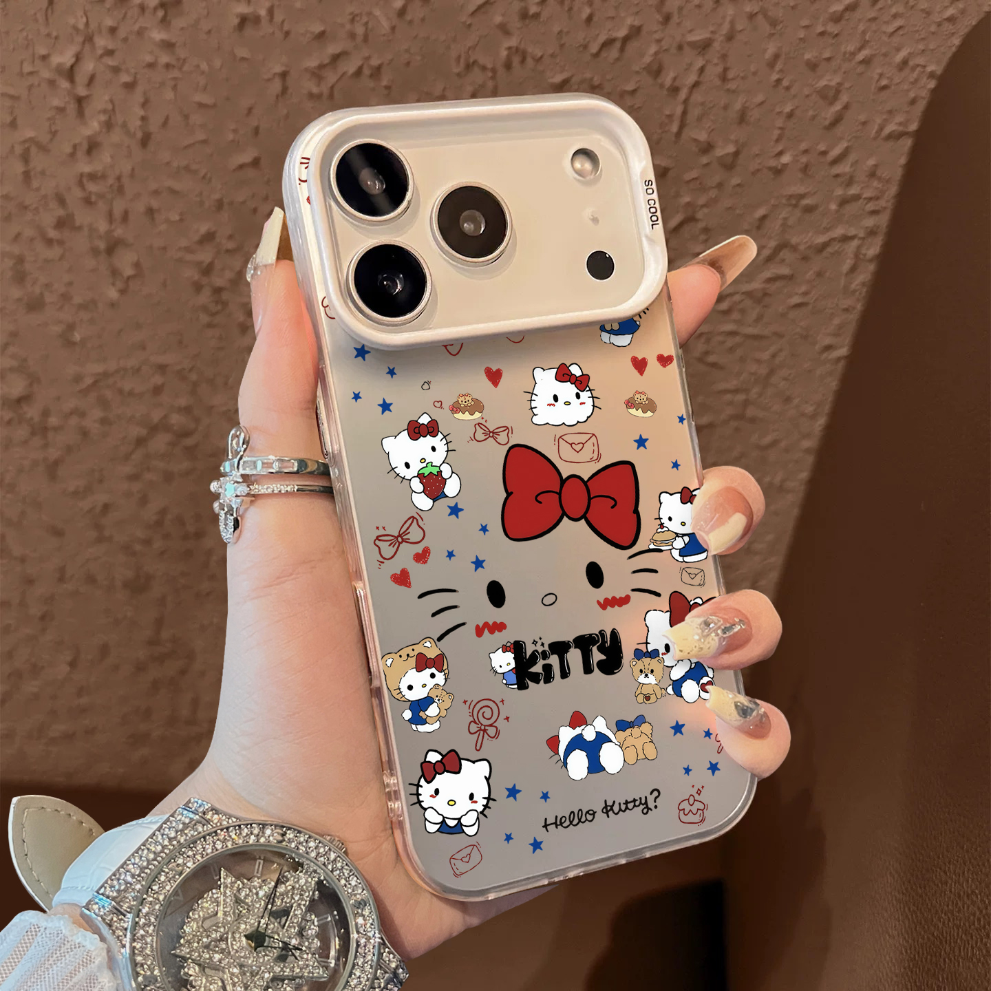 适用于苹果17promax手机壳熊熊猫咪16e支架高级感15苹果13彩银12套新品xr防摔xs男女款17air保护套iPhone14