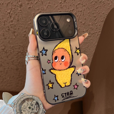 适用于苹果17promax手机壳苹果猫星星人16e支架高级感15/13彩银12套新品xr防摔xs男女款17air保护套iPhone14