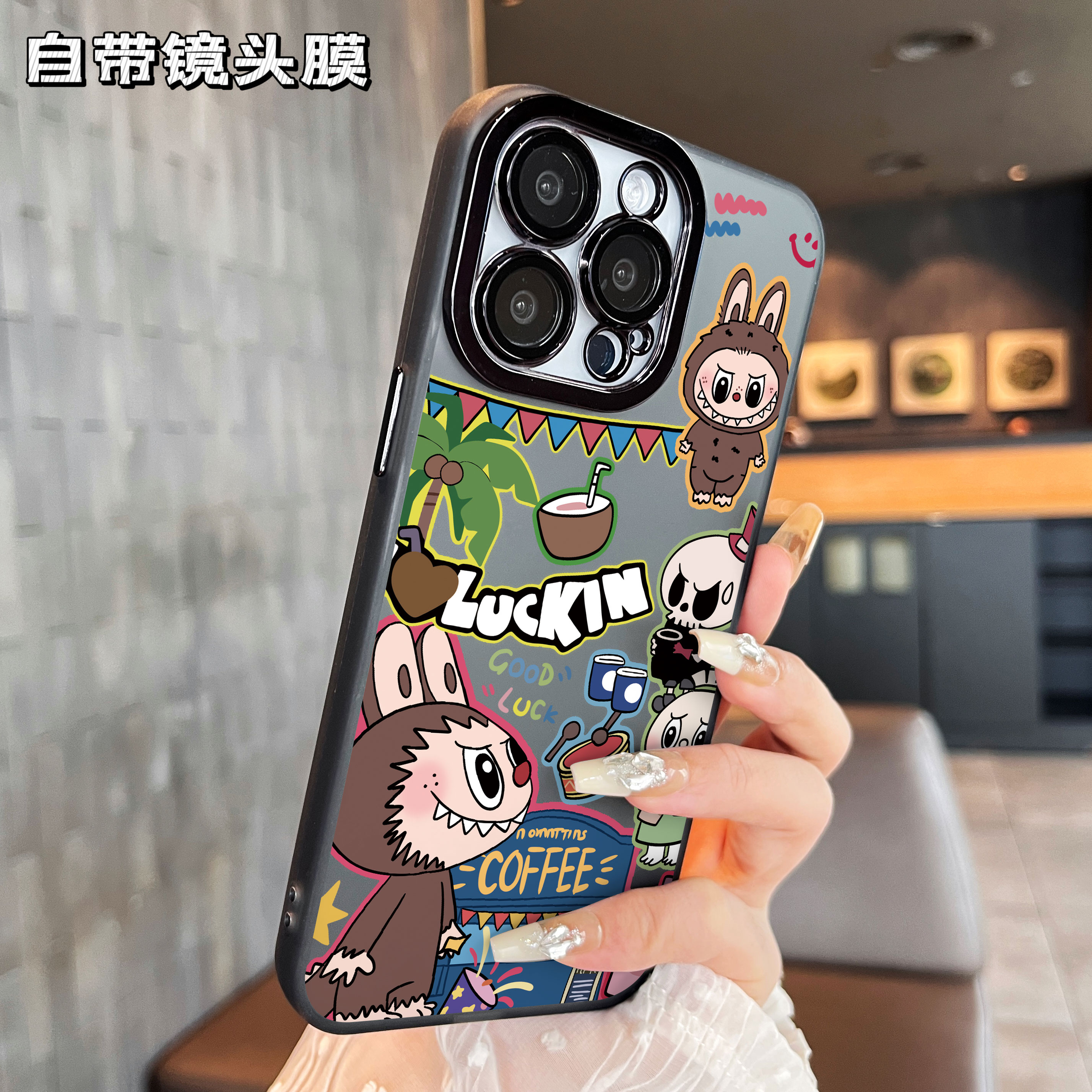 适用于精孔彩银苹果手机壳小众
