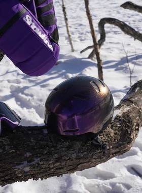 Snowline雪线单双板滑雪头盔亚洲头型Ultra Violet暗夜紫限定色