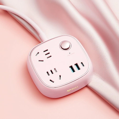 Bull Plug -in Girl Heart Cute Plug -в мультипликационном мультфильме с USB -подводной платой ретро -кровать -головка -в общежитии общежития