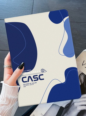 ipad保护套苹果pro11平板2021壳air5带笔槽mini6硅胶5支架air2书本3电脑4迷你9新款第五六七八九代20英寸适用