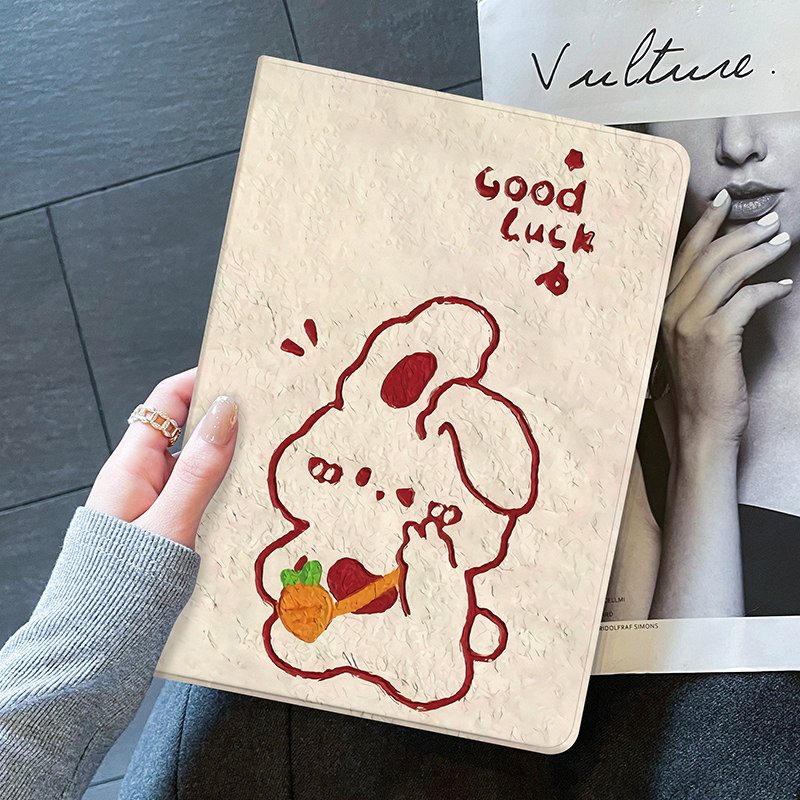 ipadmini6保护套苹果air5壳pro11平板10.9带笔槽硅胶5书本3电脑9支架air2迷你4新款第五六七八九代20英寸适用