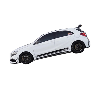 适用于奔驰A35拉花车贴A45 CLA45S A200A35L装饰机盖车身侧裙贴纸