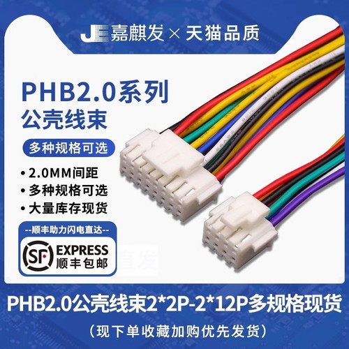 phb20mm双排带扣插头端子线