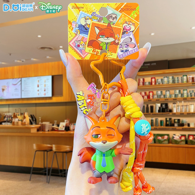 疯狂动物城玩偶狐尼克钥匙扣