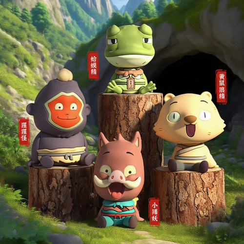 正版浪浪山的小妖怪盲盒摇头摆件