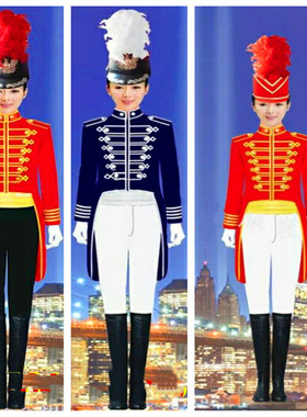 新款鼓号服队服中小学生升旗服装儿童仪仗队管乐队服少先队燕尾服