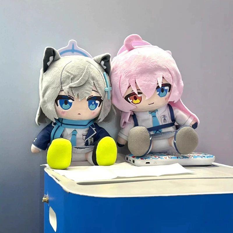 碧蓝档案游戏玩偶砂狼白子棉花娃娃20cm小鸟游星野毛绒公仔二次元