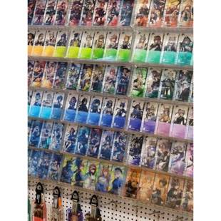 明日方舟通行证收纳盒壁挂上墙免打孔透明亚克力动色纸吧唧展示架