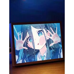 蔚碧蓝档案周边手办白洲梓空琦日奈星野天童爱丽丝礼物小夜灯光画