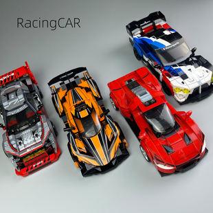 乐高适用积木车阿波罗赛车超跑儿童益智拼装汽车模型男孩玩具礼物