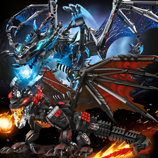 乐高适用冰霜巨龙巨大型飞龙积木拼装玩具男孩子礼物恐龙熔岩黑龙