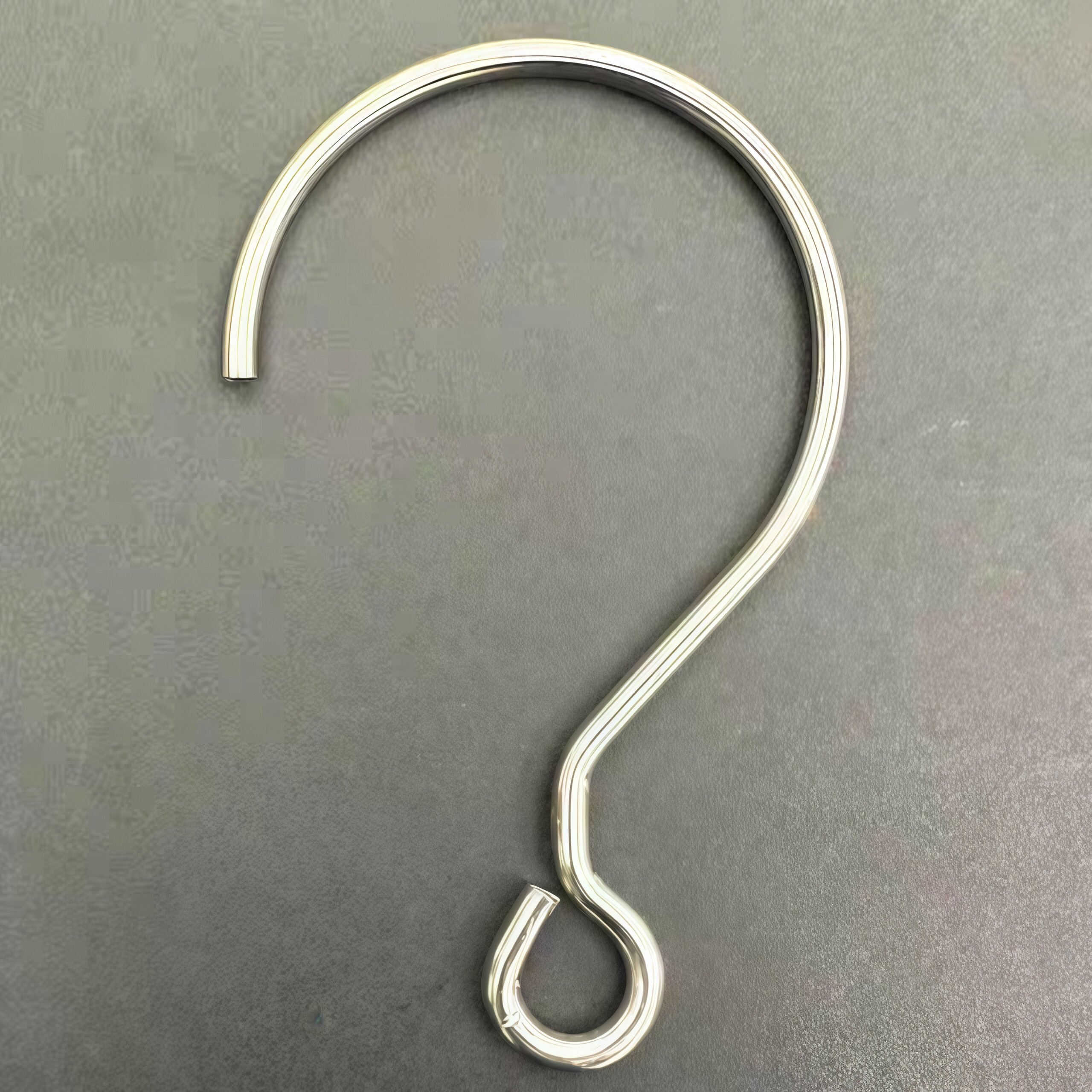 不锈钢大号钩子多用途家用金属问号吊钩加粗加大挂钩蚊帐钩衣橱勾