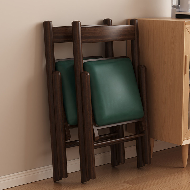 实木餐椅靠背椅餐厅吃饭椅子可折叠办公椅家用餐桌椅凳子休闲椅子