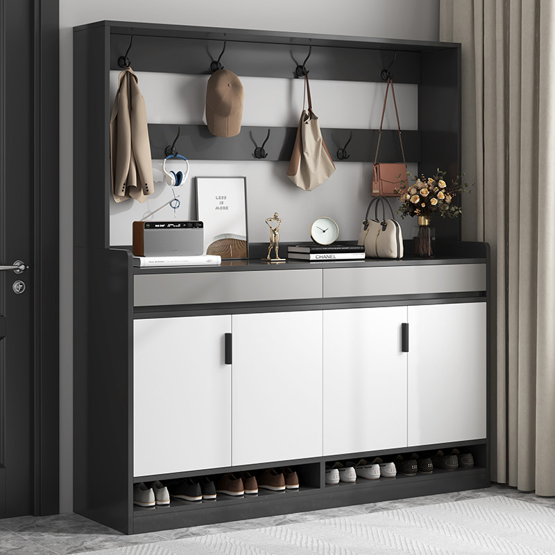 鞋柜家用鞋柜入户大容量玄关柜客厅收纳柜2023新款简约多功能鞋柜,住宅家具,鞋柜,淘宝优惠券,粉丝福利购,淘宝优惠卷