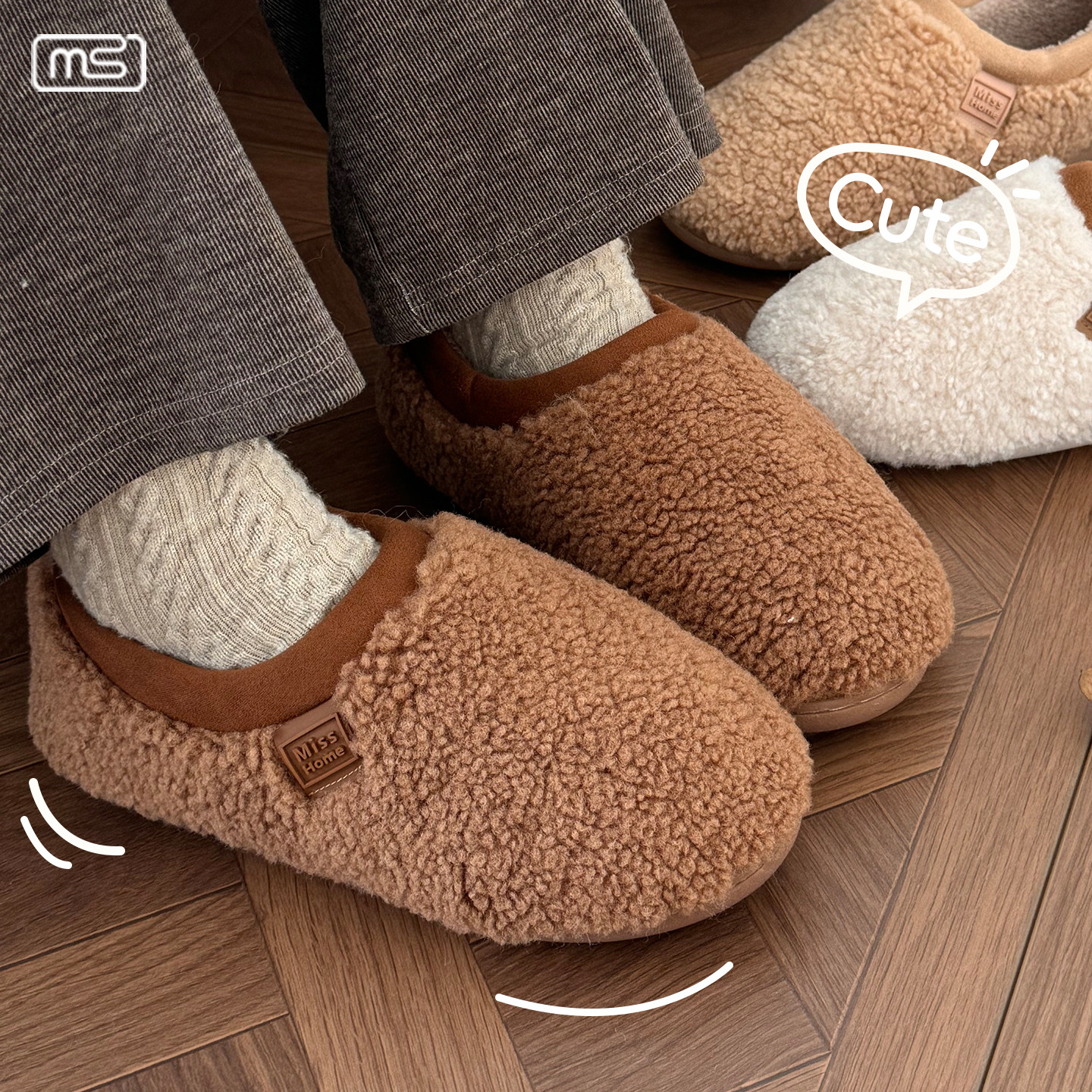 2025新款棉拖鞋女款冬季保暖厚底包跟室内家居毛毛加绒冬天棉鞋男