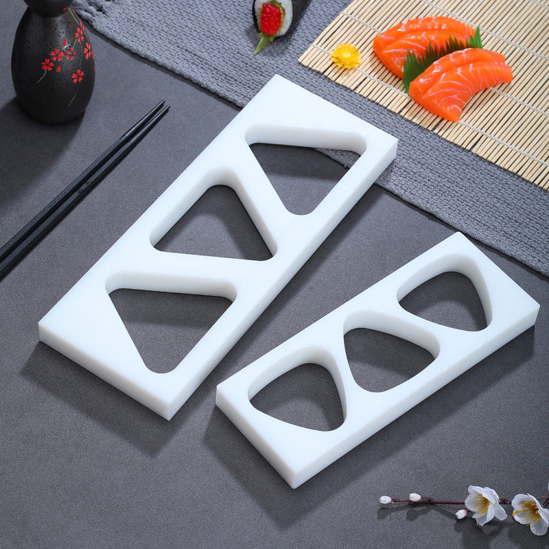 寿司模具饭团模具一体成型出口日本10粒寿司模压饭团三角形模具