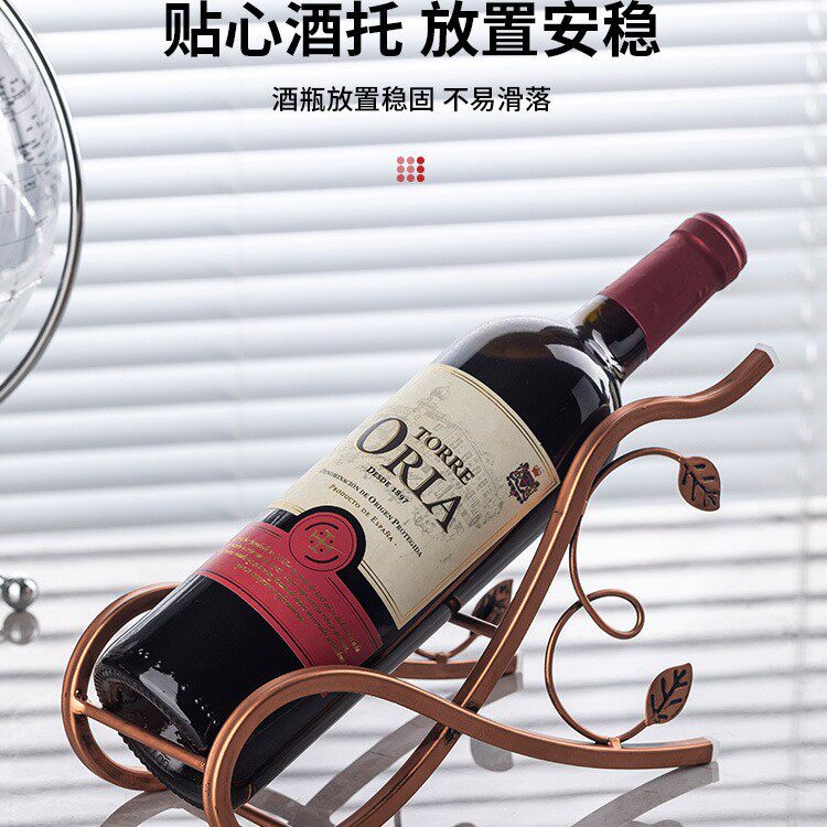 家用红酒杯架酒柜新款红酒架摆件葡萄酒客厅展示酒瓶架子轻奢酒架
