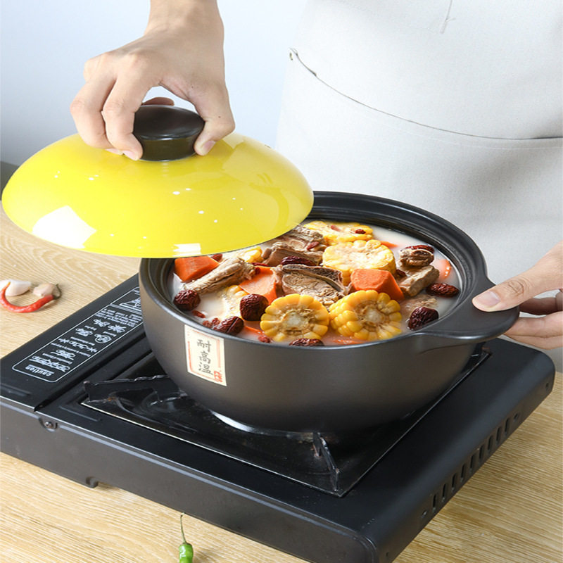 电磁炉专用砂锅耐高温炖锅家用煲汤明火燃煤气两用瓦罐陶瓷振尾荣