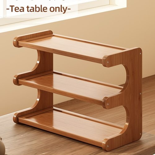 桌面博古架茶桌置物架实木新中式迷你小型木架茶叶茶具展示摆放架