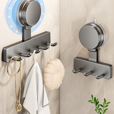 厨房毛巾承重浴室一排强力免打孔挂钩收纳架卫生间粘钩壁挂吸盘