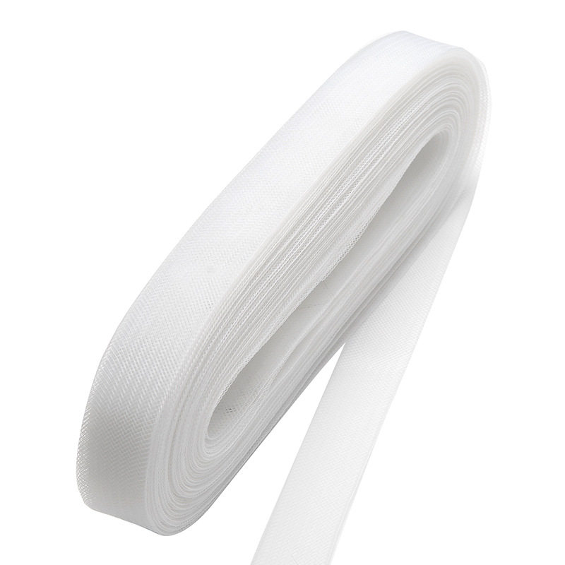 马尾加硬婚纱网纱鱼骨网带服装鱼骨衬硬裙撑白色马尾弹力辅料