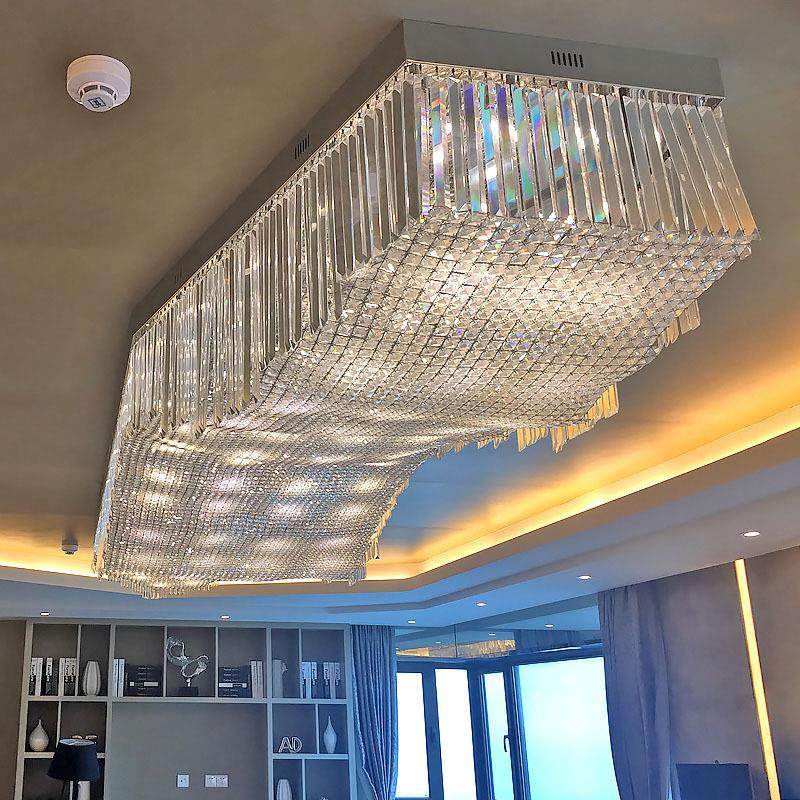 酒店大堂灯工程水晶灯售楼部别墅会议室宾馆大厅吸顶灯造型灯