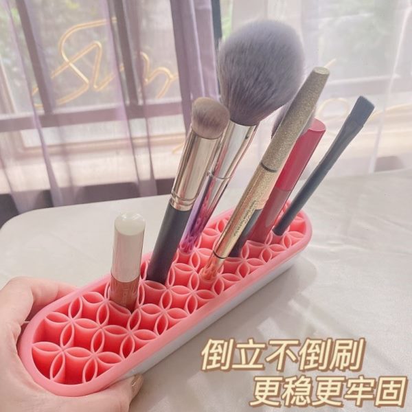 化妆刷化妆笔工具底座晾晒收纳架刷子硅胶化妆美甲笔美甲刷收纳