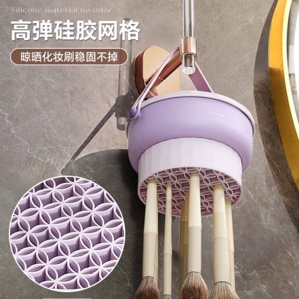 化妆刷收纳清洁神器粉扑美妆蛋清洗工具清洗器沥水架洗刷子晾晒架