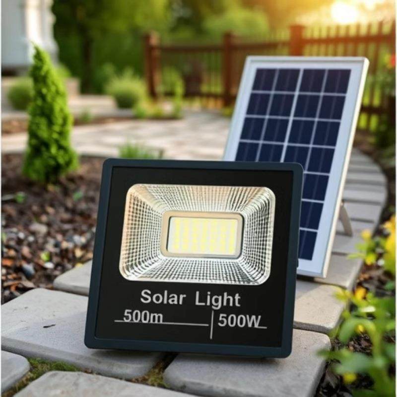2025LED太阳能灯户外庭院灯防水大功率超亮家用太阳能投光灯