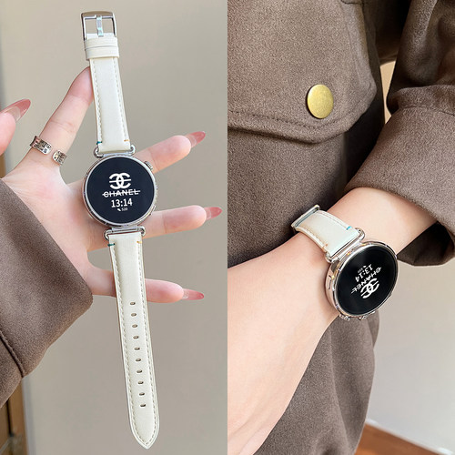 UHADA新款彩线针扣皮质表带秋冬