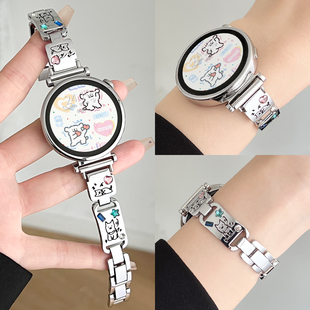 适用华为gt5/6手表带新款金属系列5pro智能运动女表watchgt4女士专用腕表带watch5夏天女款手表链3高级感高端