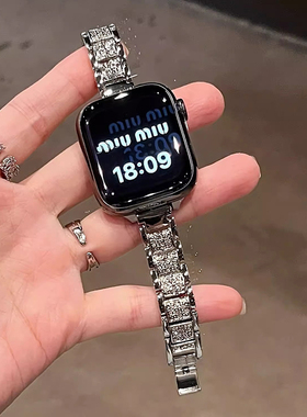 新款金属满钻适用华为watchfit3表带腕表4高级感fit2智能手表fit1表链女款手环fitnew手表带创意手链女式女士