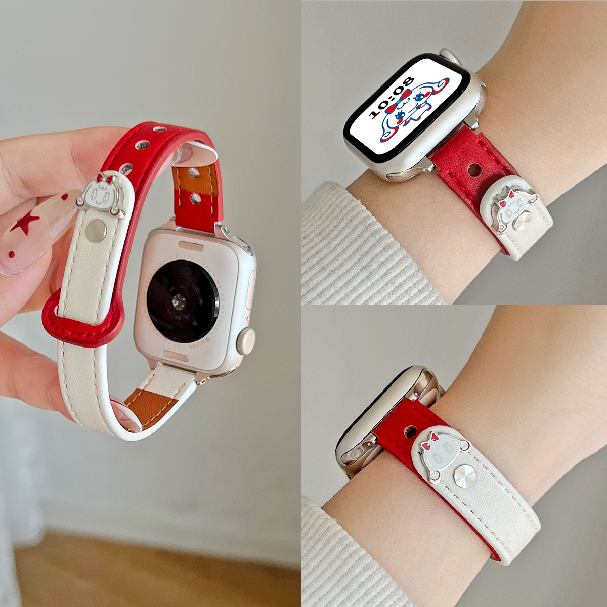 UHADA新款可爱创意皮质表带