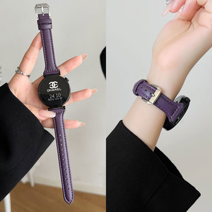 系列5pro专用高端腕表带3 真皮watchgt5智能运动手表链watch4高级女款 2女士精致 gt6手表带新款 适用华为watch