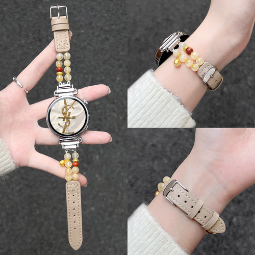 UHADA新款秋冬串珠间皮表带女生