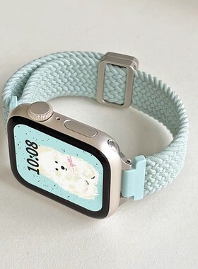 适用华为watchfit3的手表带编织磁吸4pro智能手表watch fit2腕带运动手环表链透气女款1手带女士新款系列专用