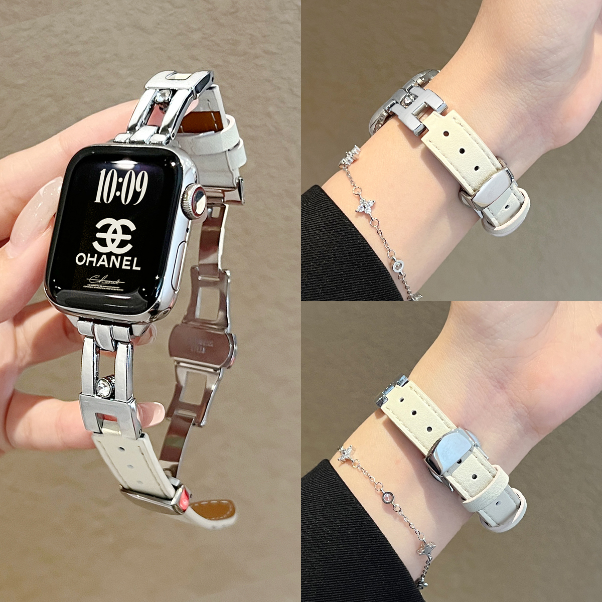 UHADA新款滑扣间皮表带女生时尚