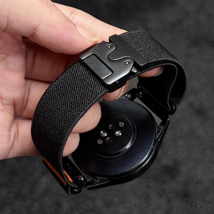 适用oppo watch x2手表带编织弹力带oppowatchx2男款智能运动4Pro新款手表链一加手表2替换配件1夏天男士透气