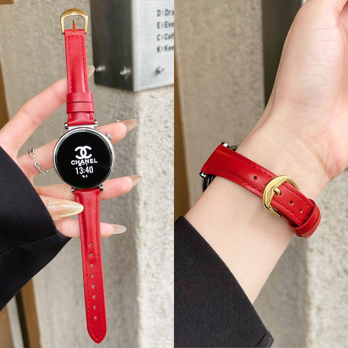 UHADA小蛮腰新款高级感真皮表带